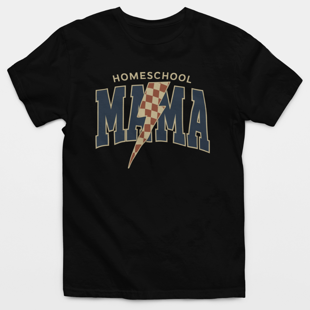 Homeschool Mama Lightning Bolt T-Shirt
