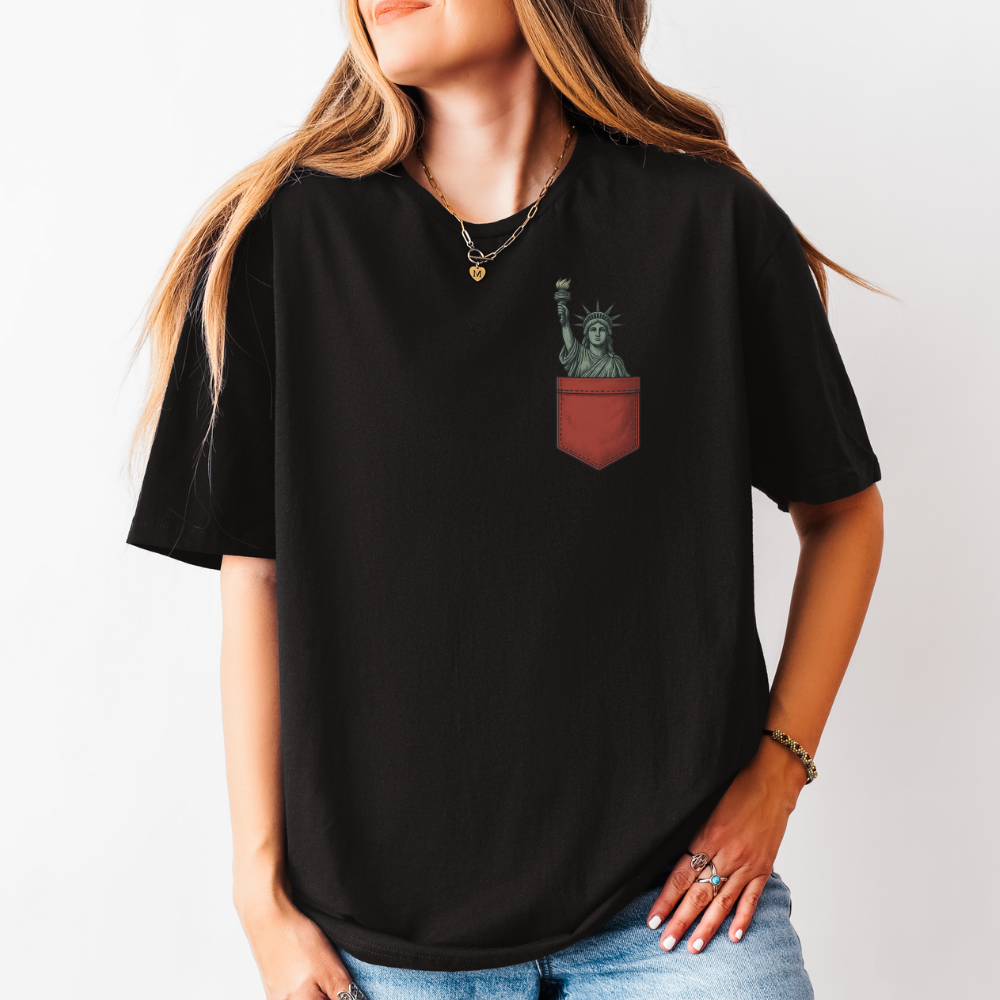 Statue Of Liberty Pocket T-Shirt