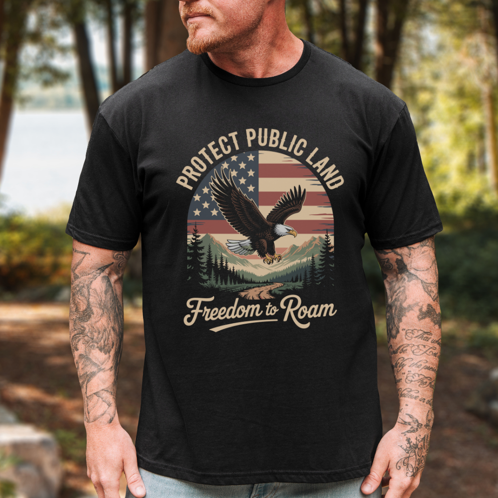 Protect Public Land Bald Eagle T-Shirt