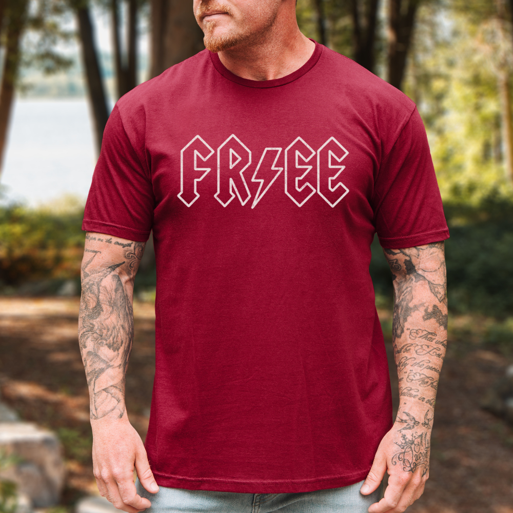 FREE Lightning Bolt Classic Rock T-Shirt