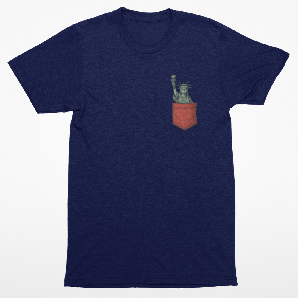 Statue Of Liberty Pocket T-Shirt