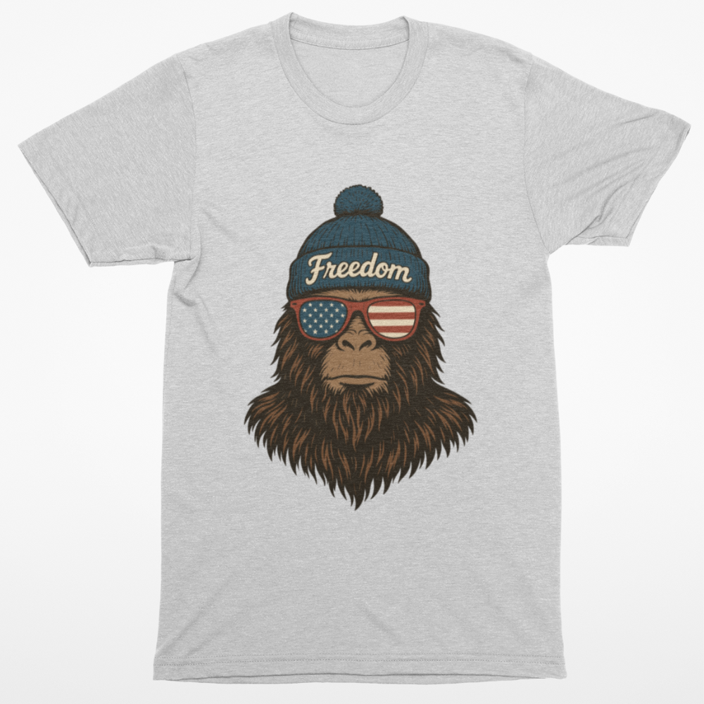 Bigfoot Freedom Beanie T-Shirt