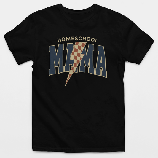 Homeschool Mama Lightning Bolt T-Shirt