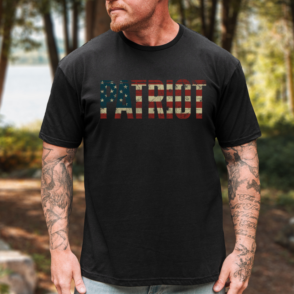 Patriot Distressed American Flag T-Shirt