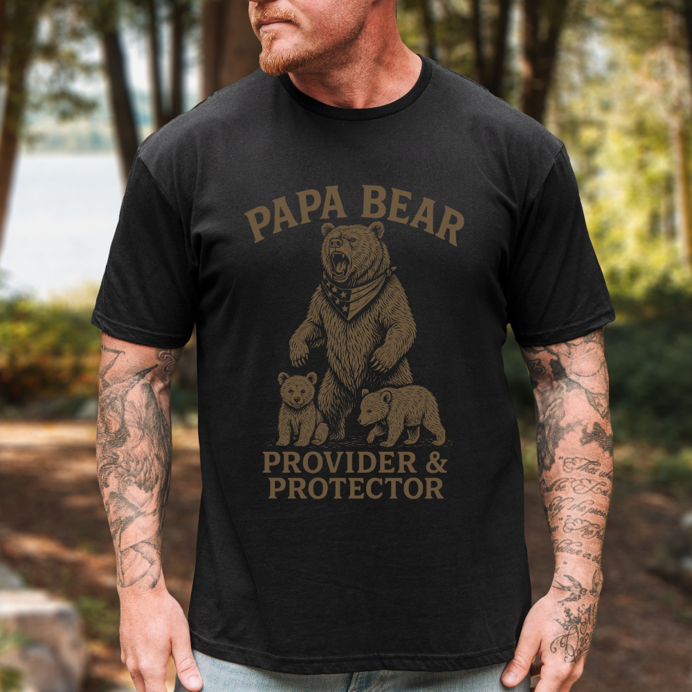 Papa Bear Provider & Protector T-Shirt