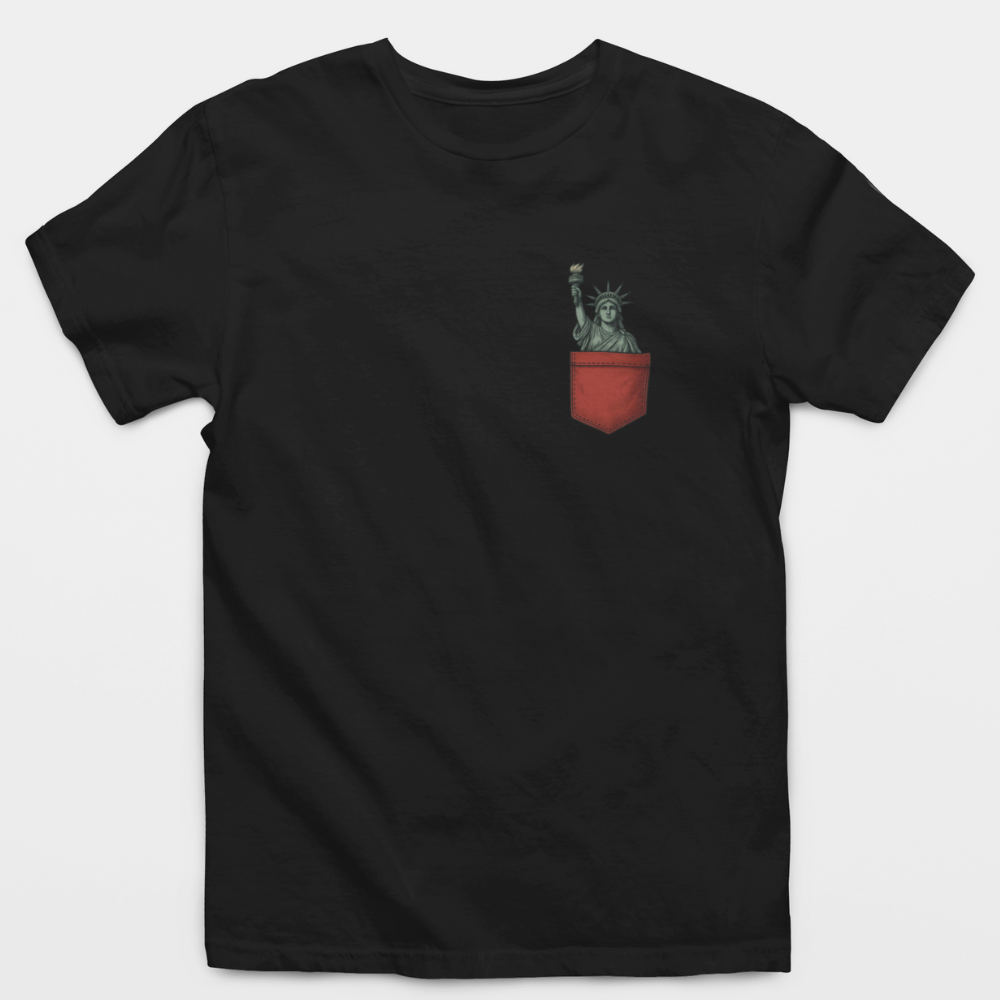 Statue Of Liberty Pocket T-Shirt