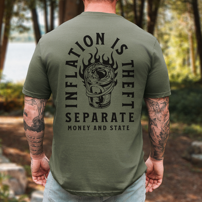 Stop The Steal - Inflation Is Theft T-Shirt