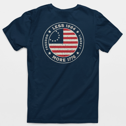 Less 1984 More 1776 American Flag T-Shirt