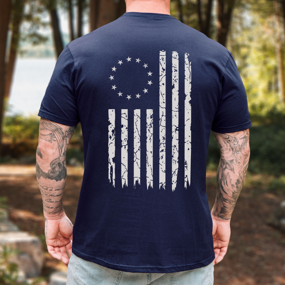 1776 Betsy Ross American Flag T-Shirt