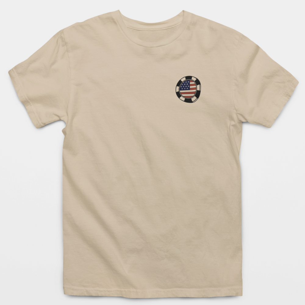 Never Bet Against American Poker Hand T-Shirt