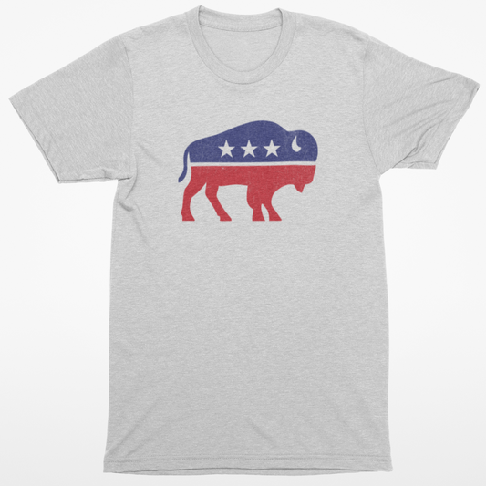 Buffalo American Flag T-Shirt