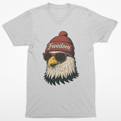Bald Eagle Freedom Beanie T-Shirt