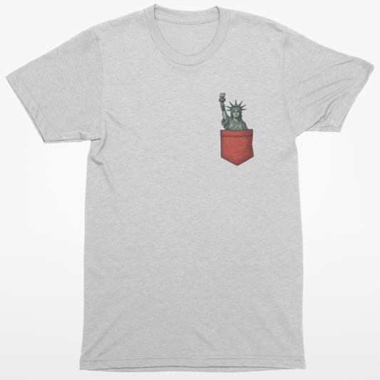 Statue Of Liberty Pocket T-Shirt