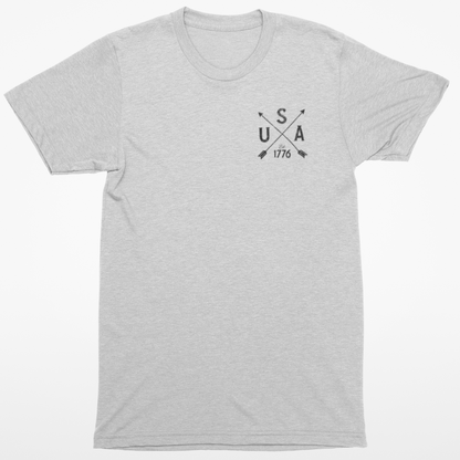 USA Crossed Arrows Chest Logo T-Shirt