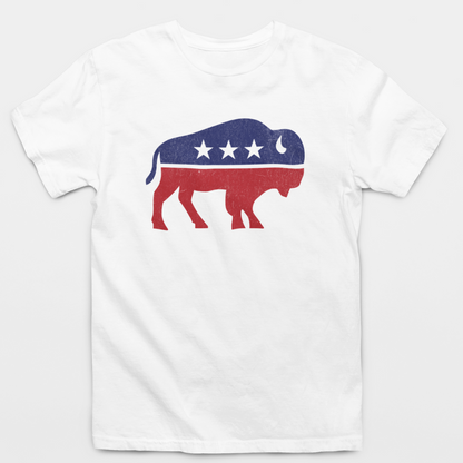 Buffalo American Flag T-Shirt