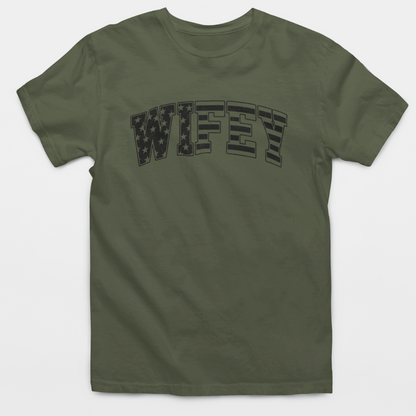 Wifey American Flag T-Shirt