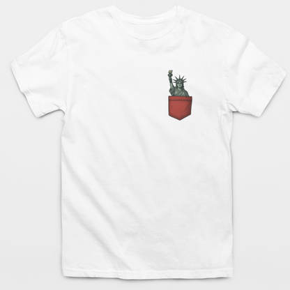 Statue Of Liberty Pocket T-Shirt