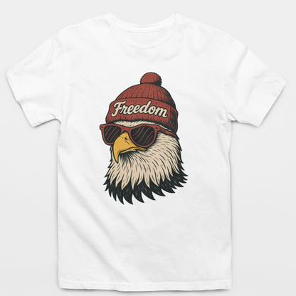 Bald Eagle Freedom Beanie T-Shirt